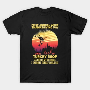 WKRP Turkey Drop Bubbly T-Shirt